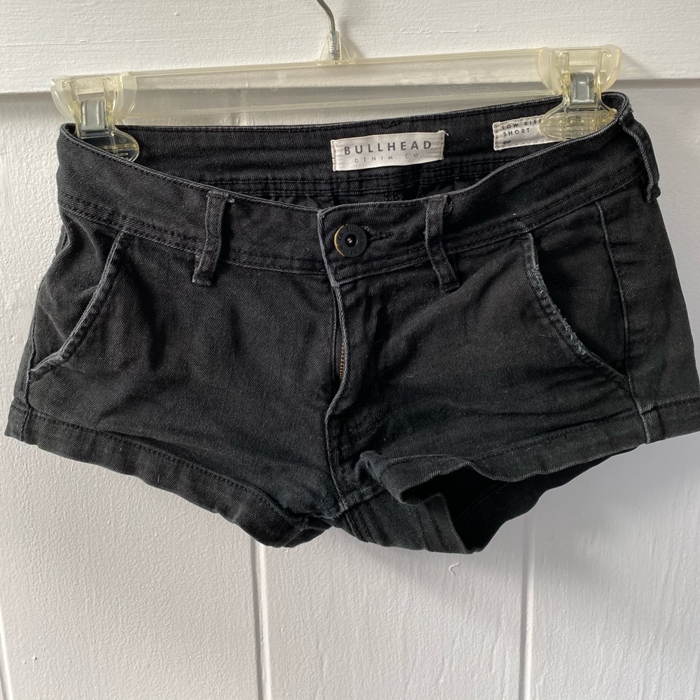 Bullhead Black Denim Shorts